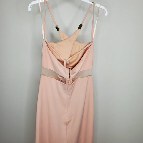 NWT Lumier by Bariano Australia Halter Sheath Gown Pink - Picture 9 of 16